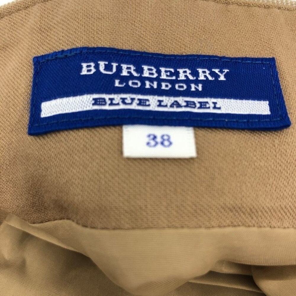 Burberry Blue Label Nova Check Skirt With Strap Beige Size 38 - Picture 4 of 8